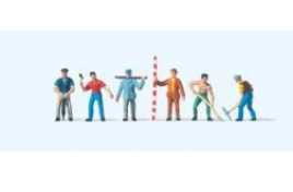 79030 Road Workers (6) with tools N Gauge